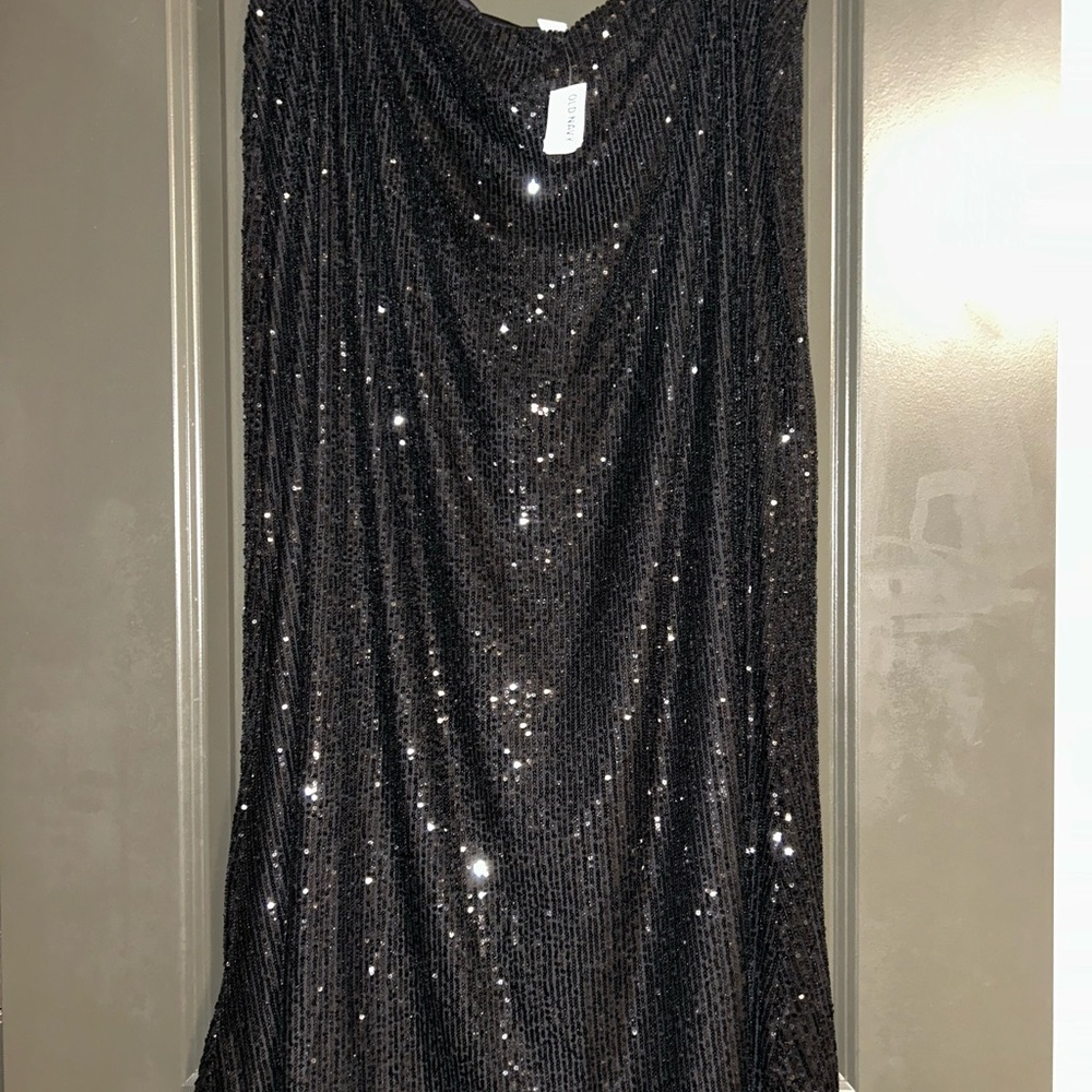 Black Sequin skirt